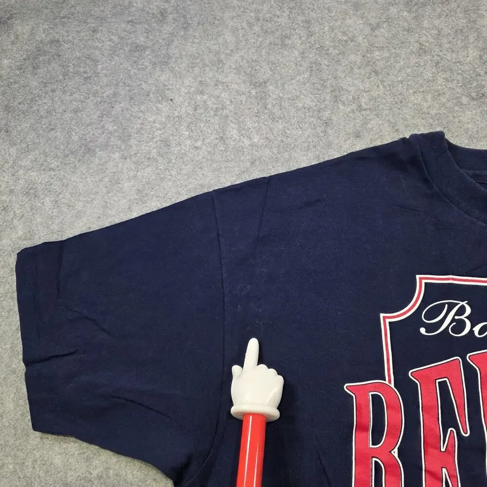 Vintage Boston Red Sox‎ T Shirt Mens 2XL Blue MLB Baseball Hanes 1992 90s